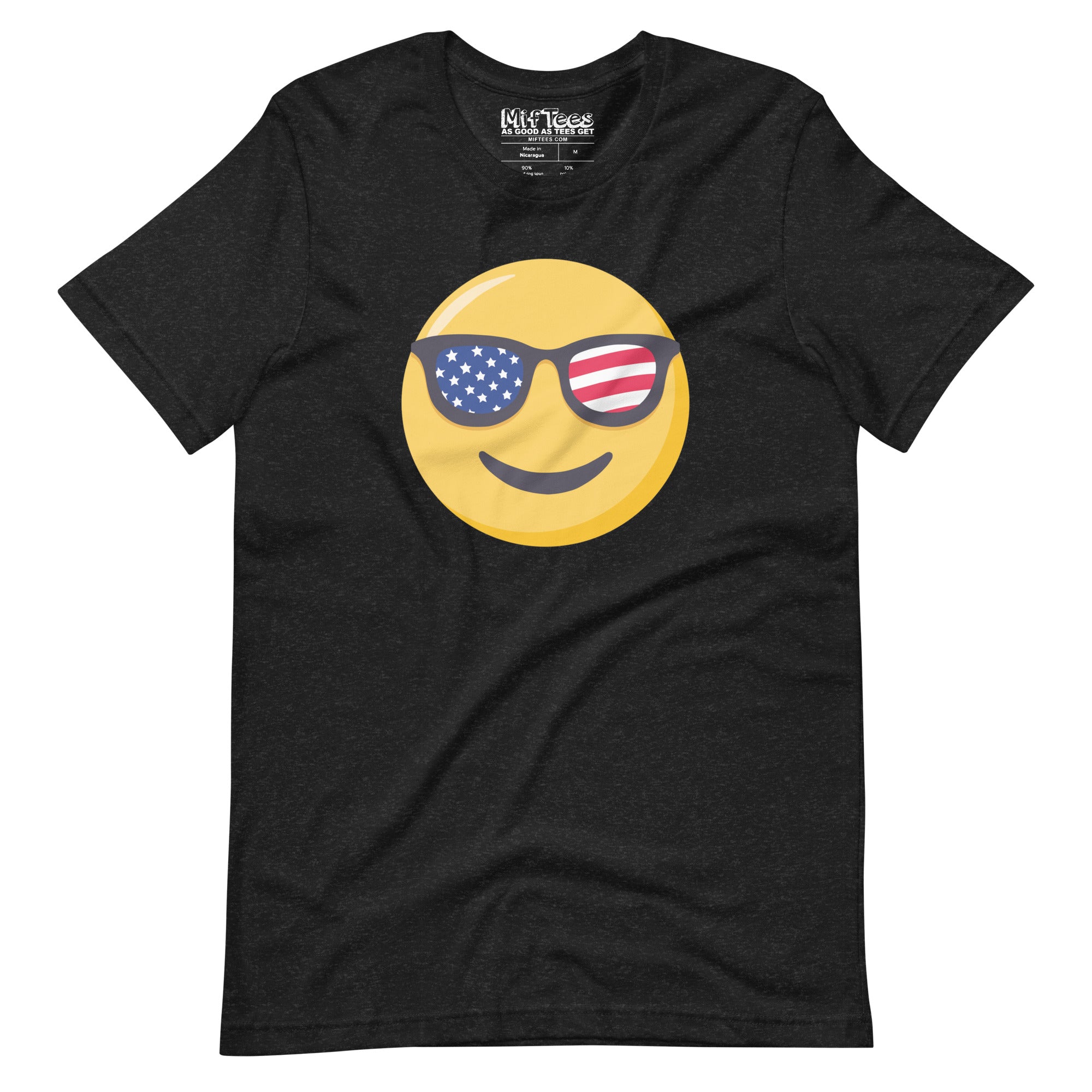 USA Sunglasses Smiling Emoji t-shirt