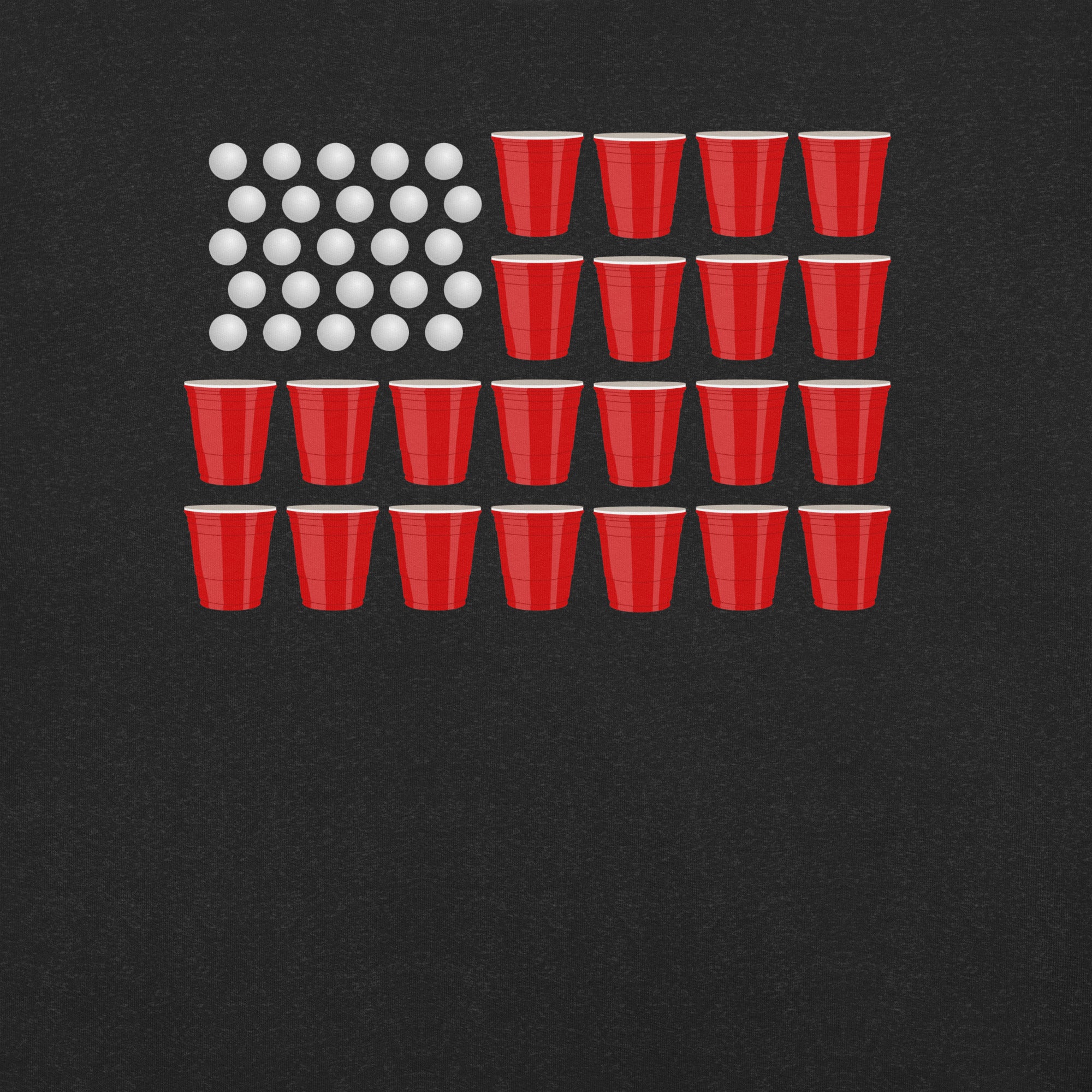 Patriotic Beer Pong USA Flag t-shirt