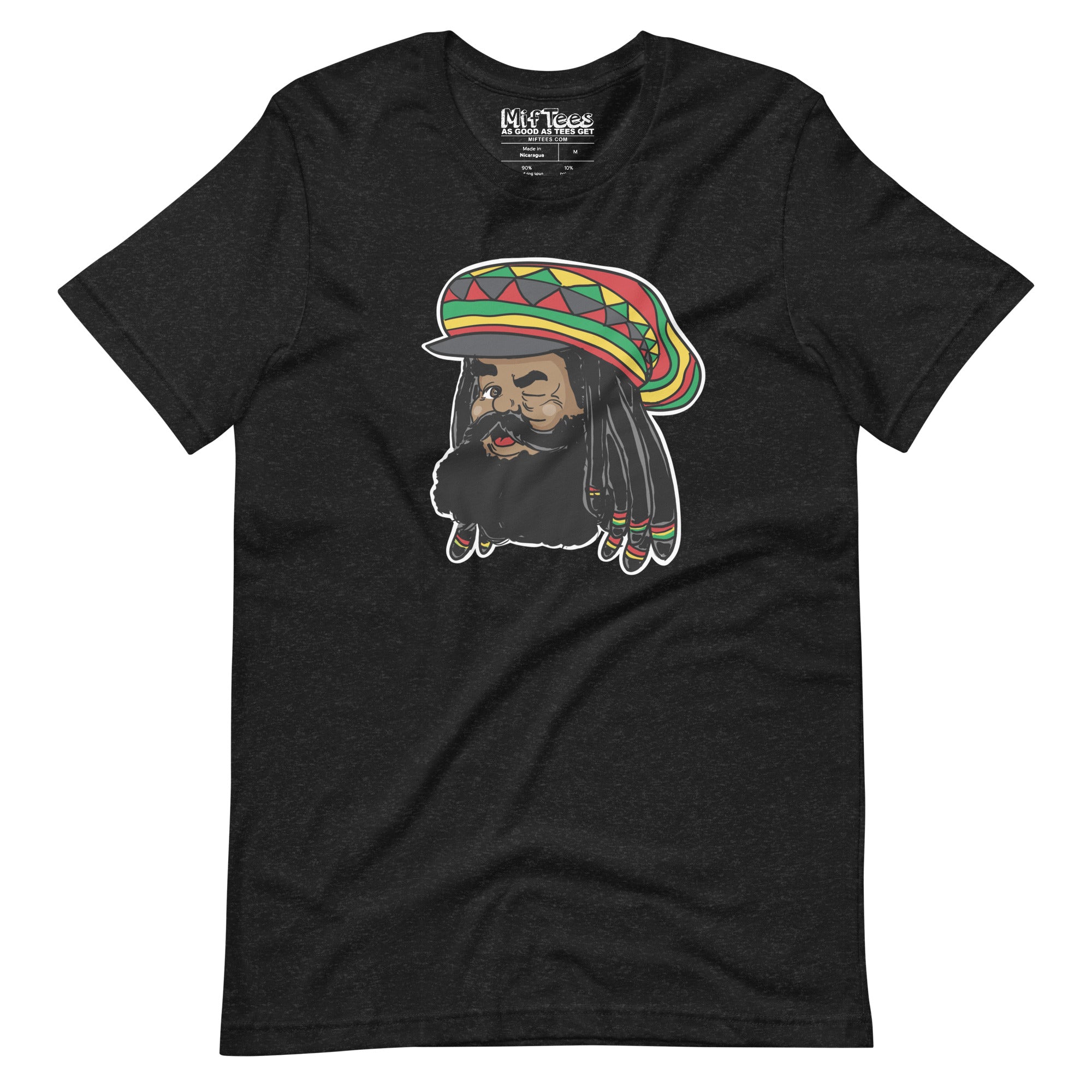 Black Rasta Santa t-shirt