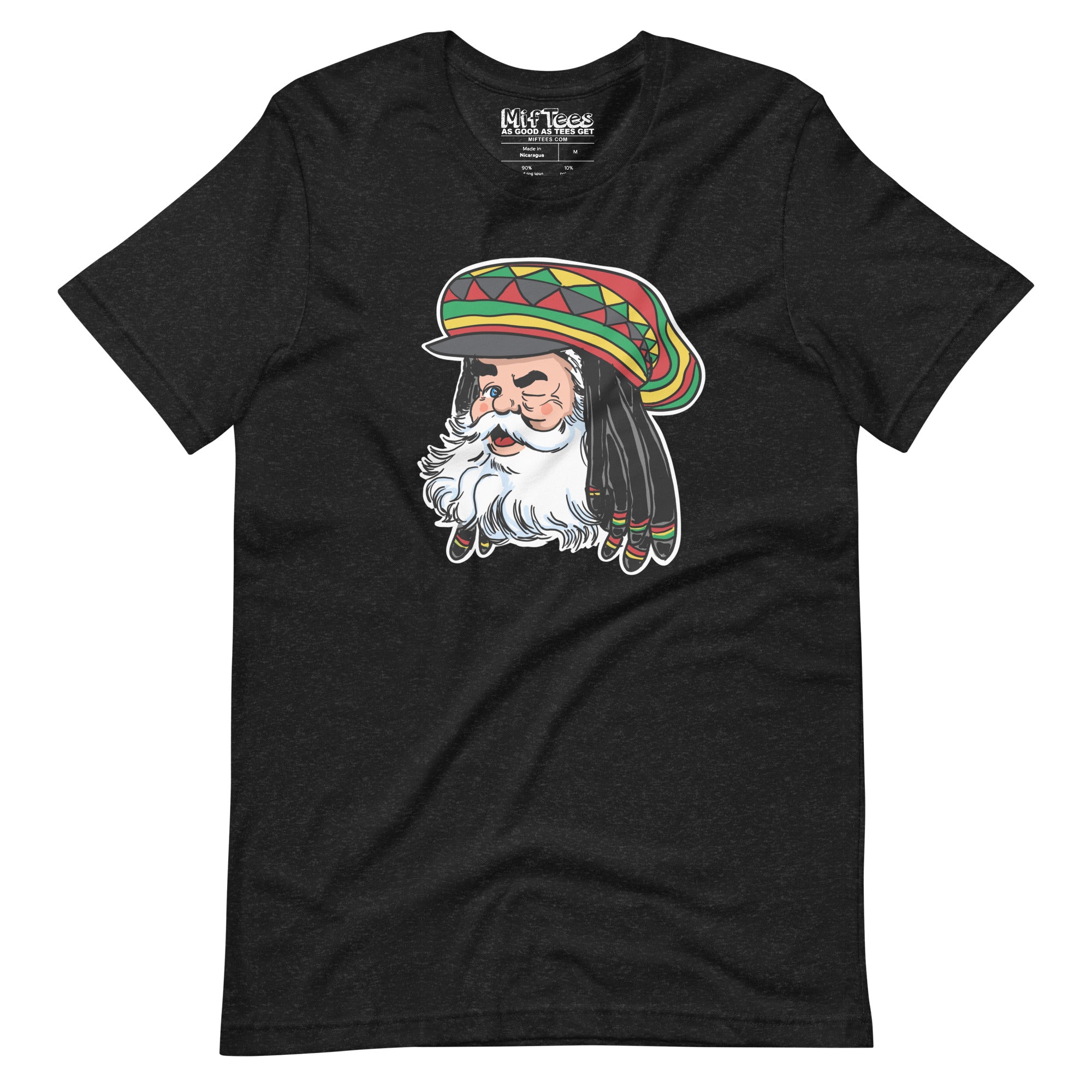 Santa with Rasta Hat t-shirt