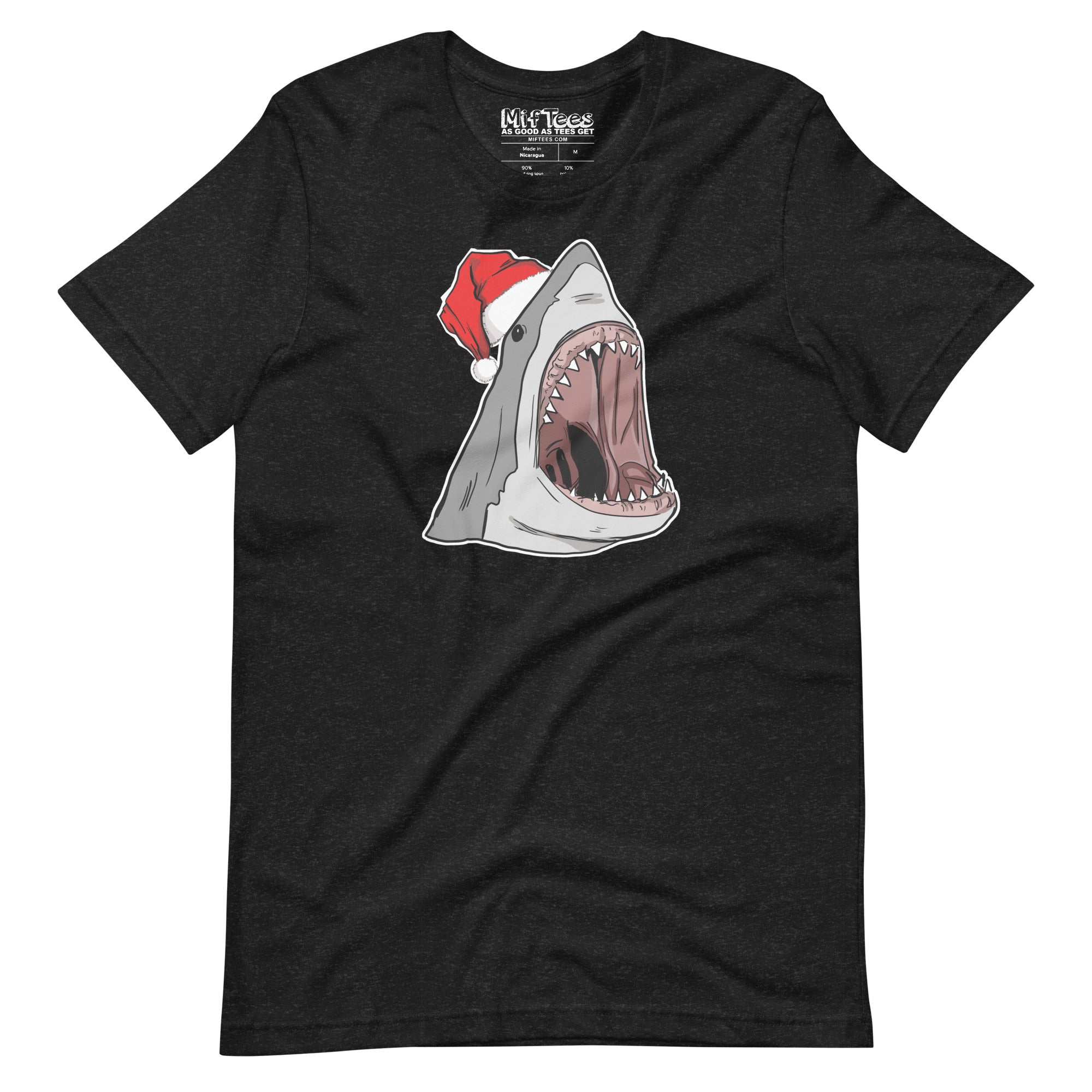 Shark with Santa  Hat t-shirt