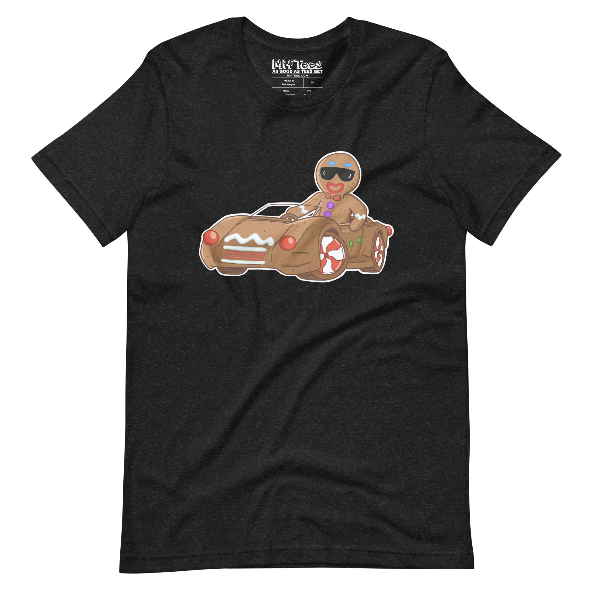 Gingerbread Man with Gingerbread Car t-shirt