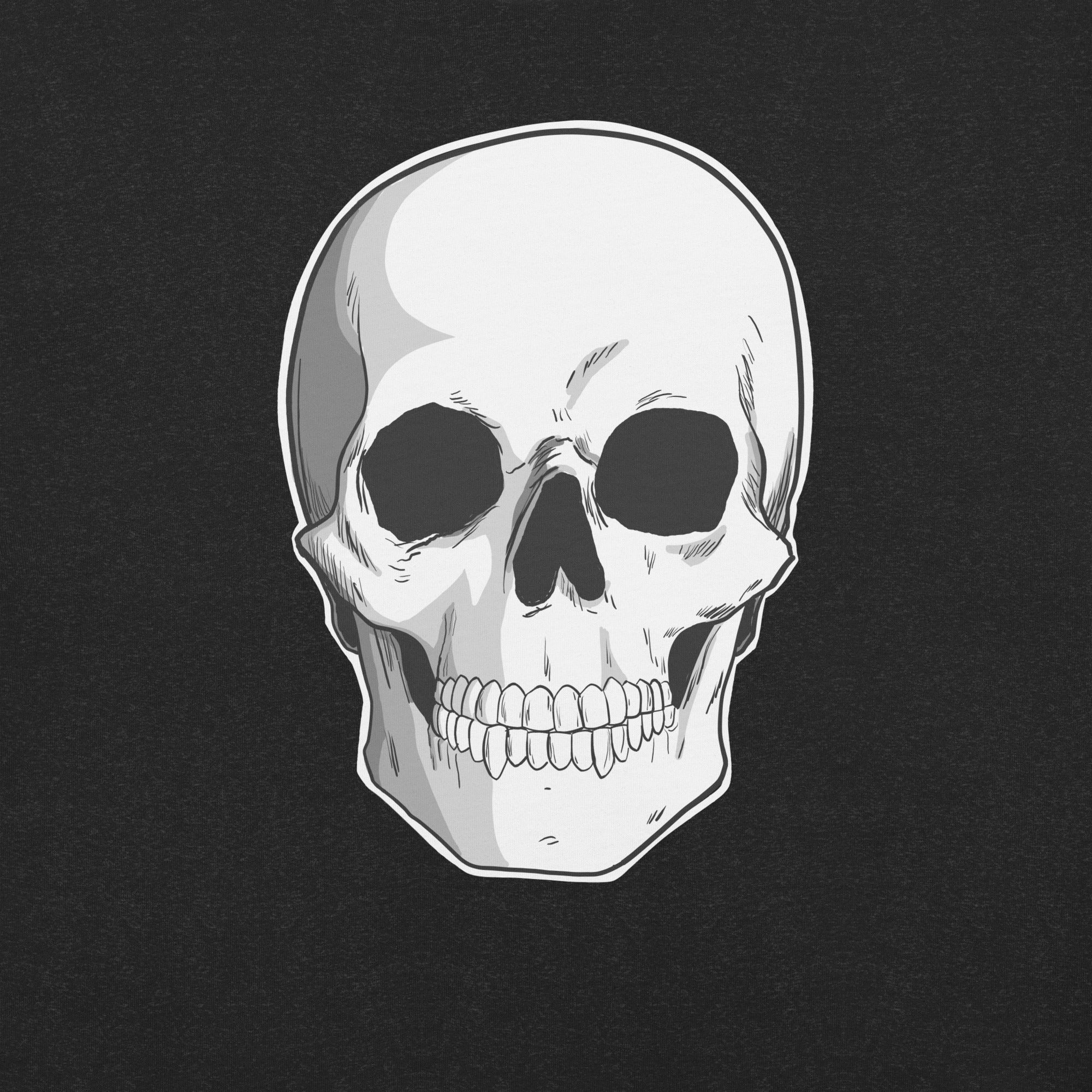 Spooky Human Skull t-shirt