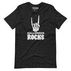 Skeleton Hand Horns Halloween Rocks t-shirt