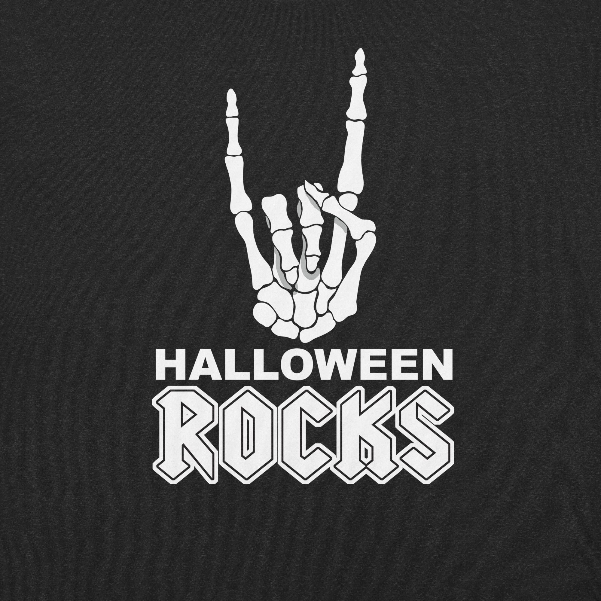 Skeleton Hand Horns Halloween Rocks t-shirt