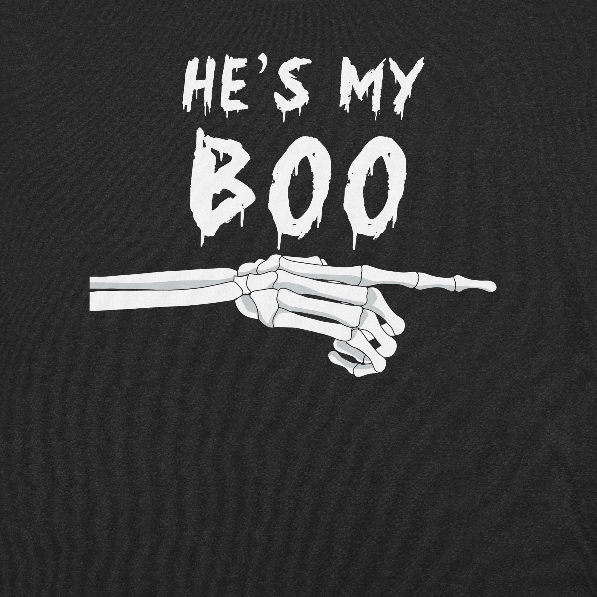 He's My BOO Funny Halloween Couple's T-Shirt