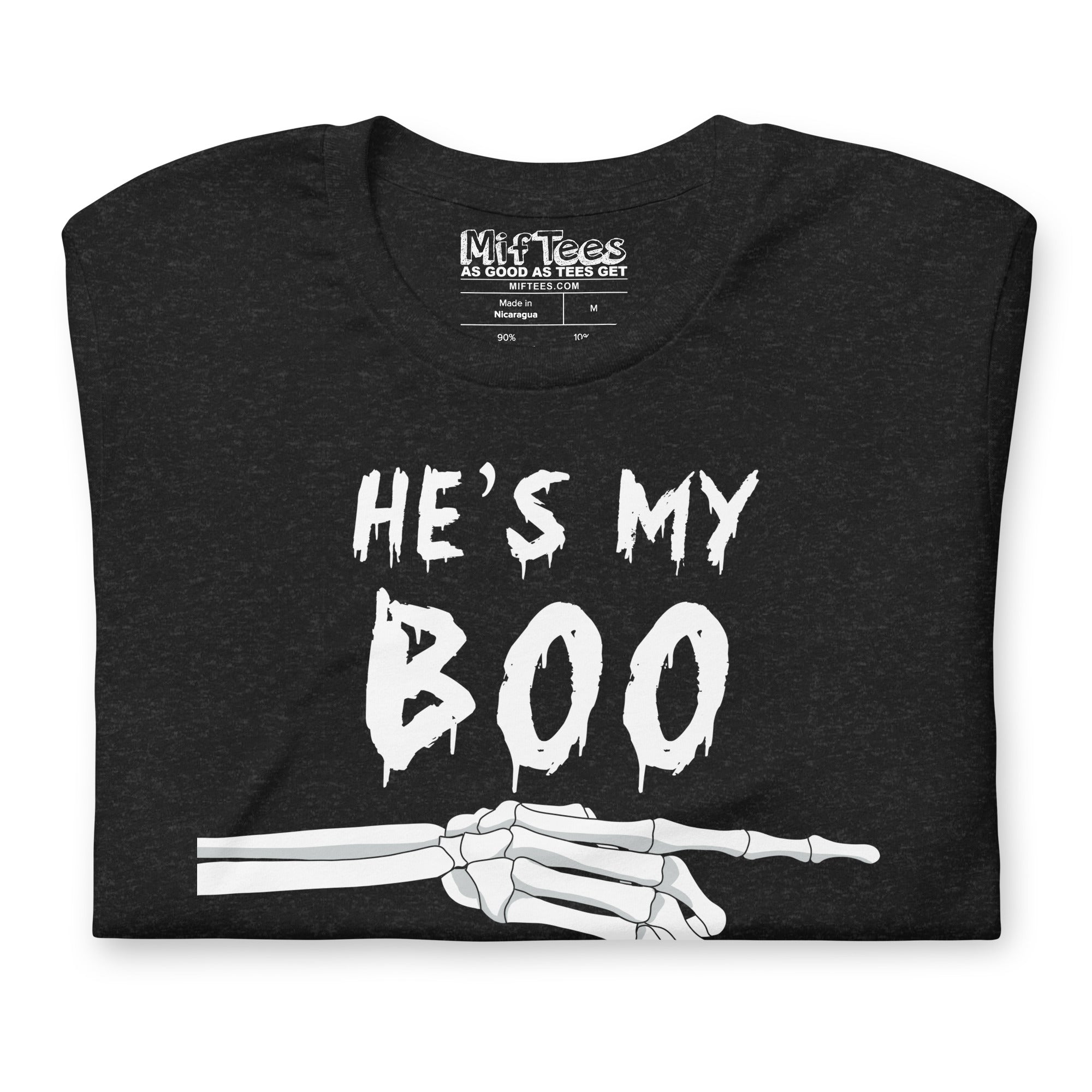 He's My BOO Funny Halloween Couple's T-Shirt