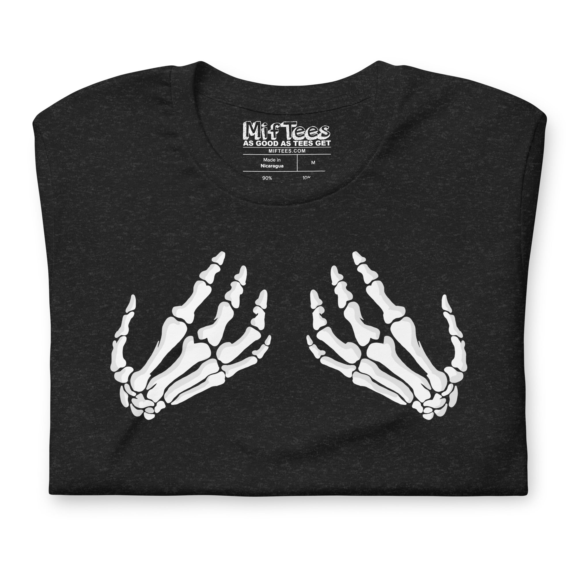 Skeleton Hands Boob T-Shirt