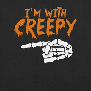 I'm With Creepy Funny Halloween T-Shirt