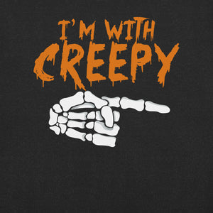 I'm With Creepy Funny Halloween T-Shirt