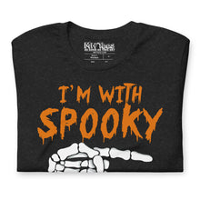 Load image into Gallery viewer, I&#39;m With Spooky Funny Halloween T-Shirt
