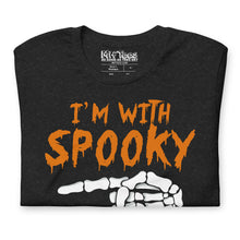 Load image into Gallery viewer, I&#39;m With Spooky Funny Halloween T-Shirt
