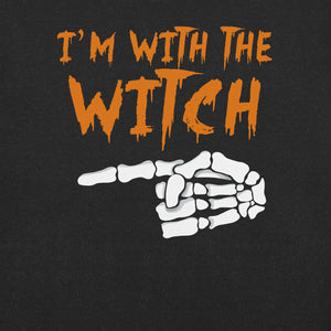 I’m With the Witch Funny Halloween T-Shirt