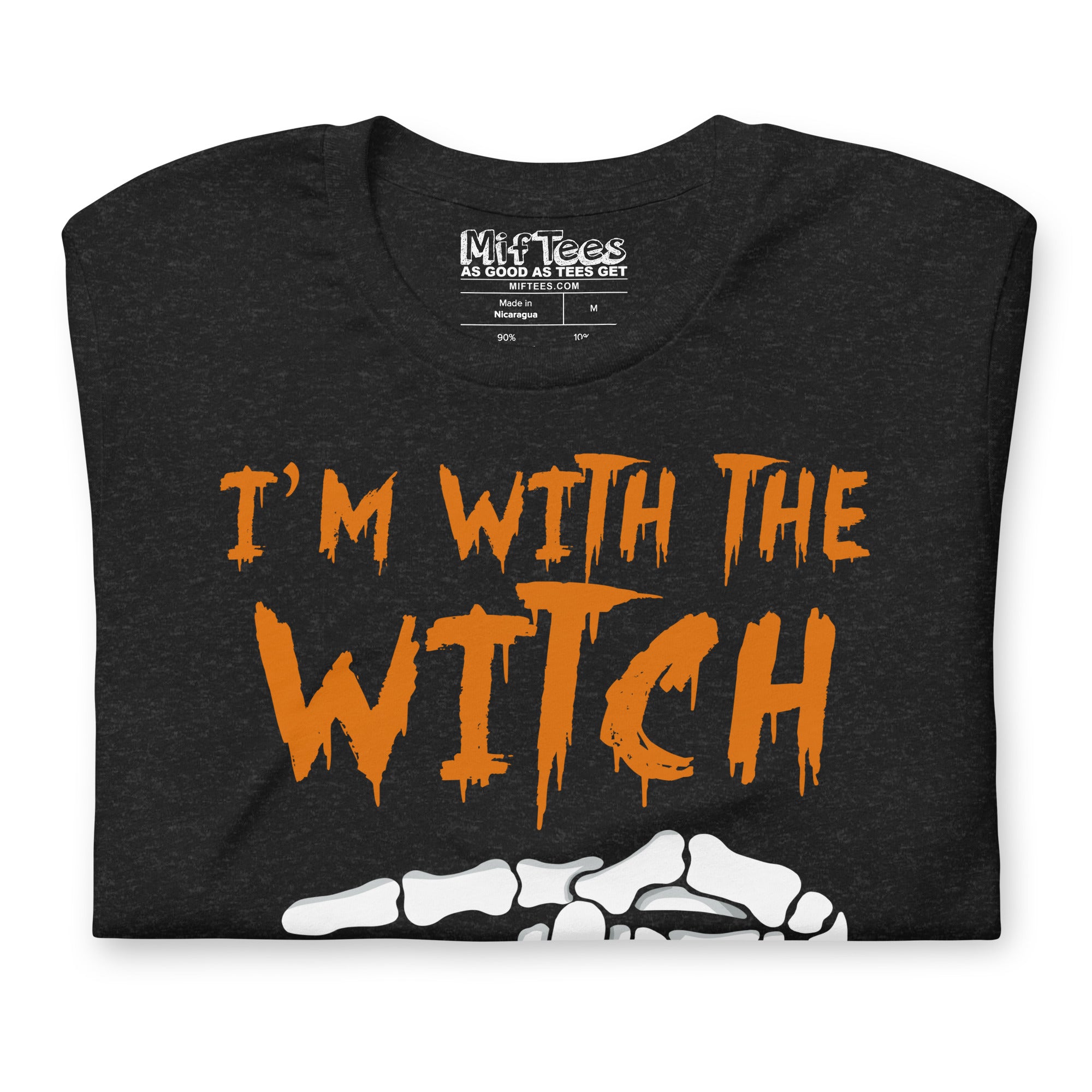 I’m With the Witch Funny Halloween T-Shirt