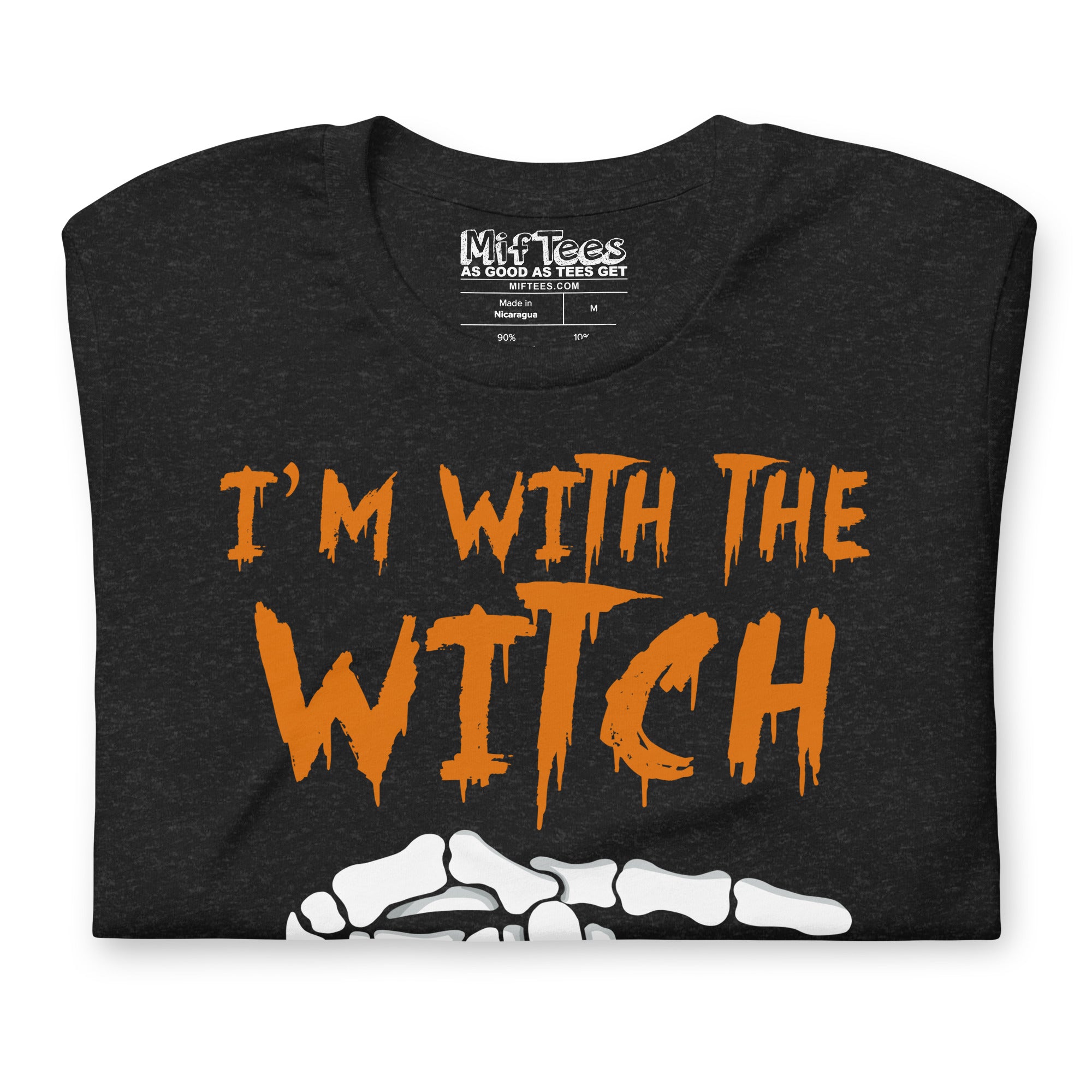 I’m With the Witch Funny Halloween T-Shirt