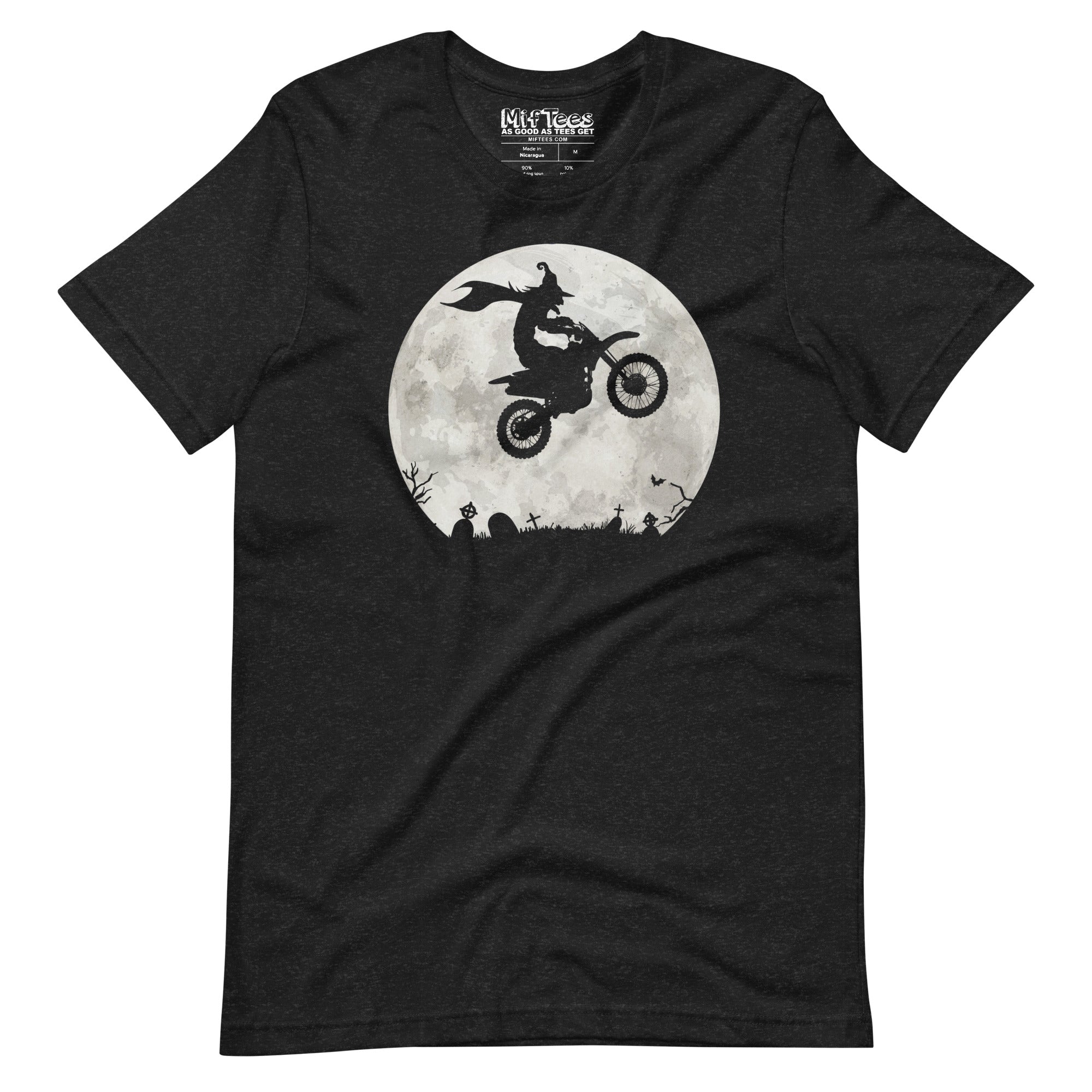 Witch Riding a Dirtbike Halloween t-shirt