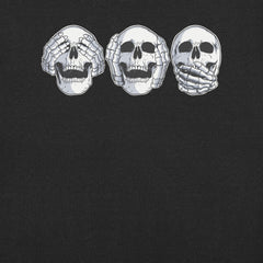 Hear No Evil, See No Evil, Speak No Evil Skull T-Shirt