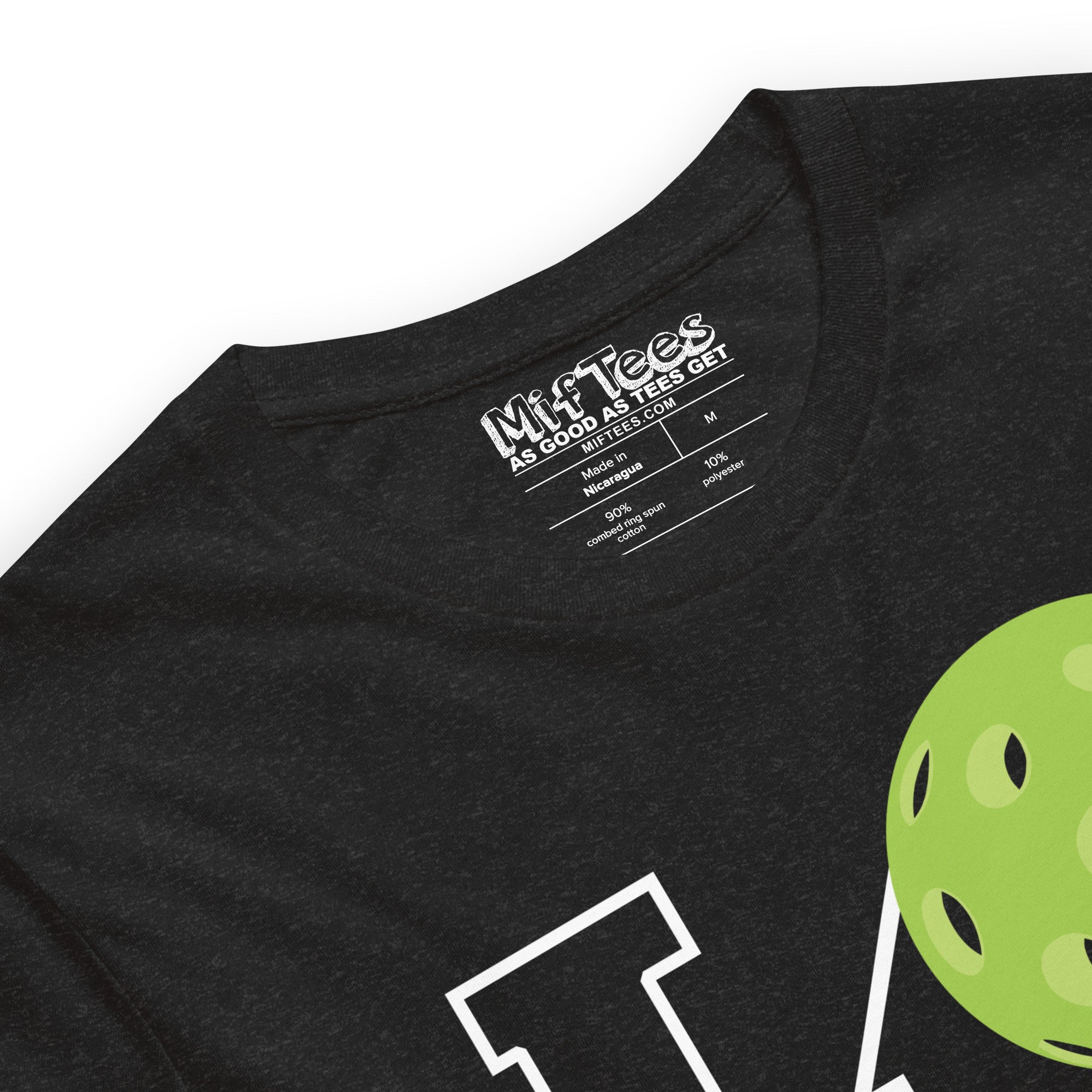 Hollow Pickleball with Paddle LOVE t-shirt