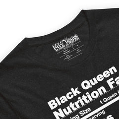 Black Queen Nutritional Facts t-shirt