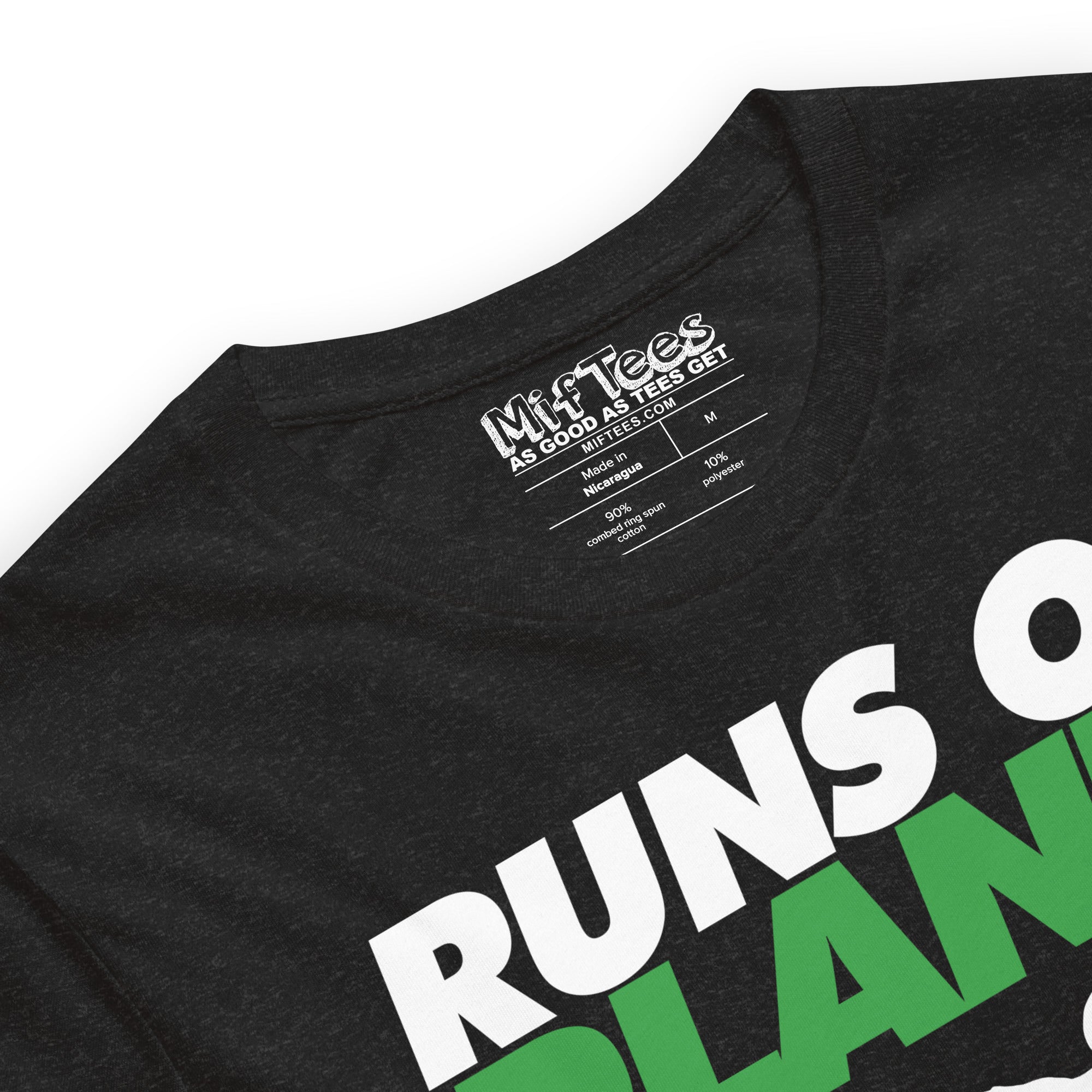 Runs on plants funny vegetarian runner T-Shirt