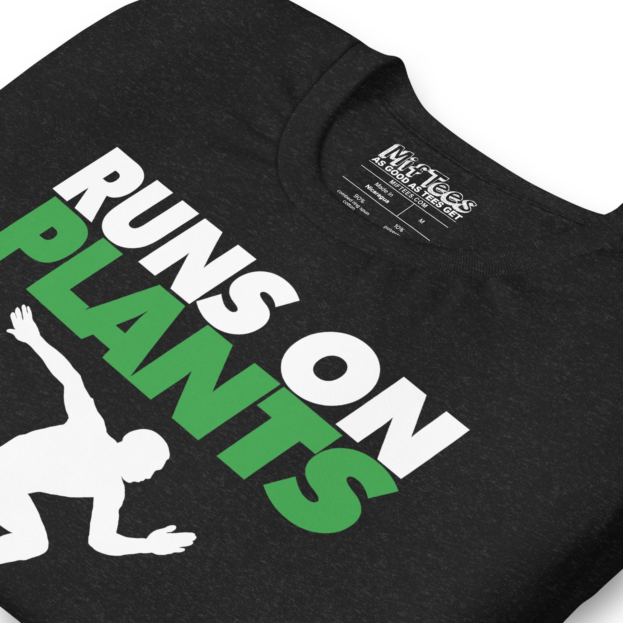 Runs on plants funny vegetarian runner T-Shirt