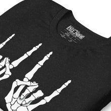 Load image into Gallery viewer, Skeleton Devil Hand Horns t-shirt
