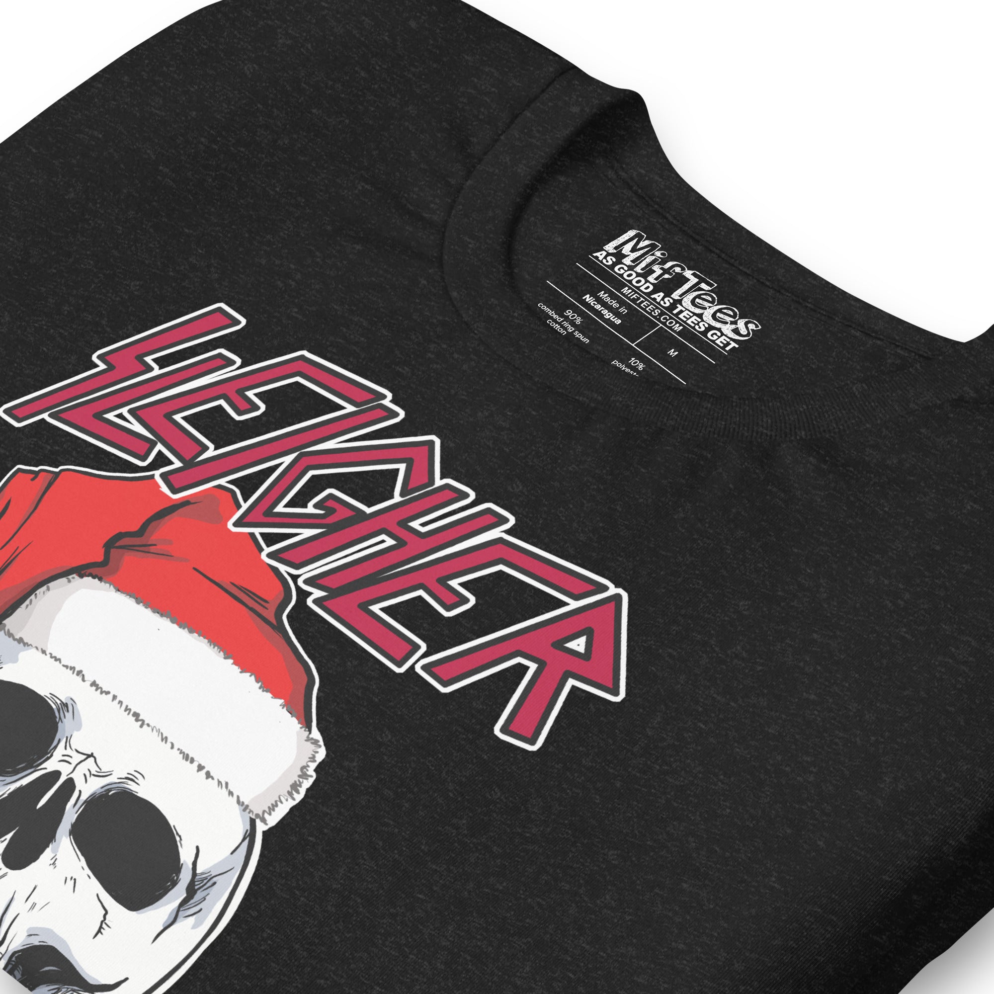 Skull with Santa Hat Sleigher t-shirt