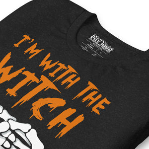 I’m With the Witch Funny Halloween T-Shirt