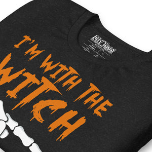 I’m With the Witch Funny Halloween T-Shirt