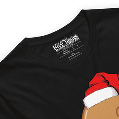 Fancy Gingerbread Man with Santa Hat t-shirt