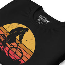 Load image into Gallery viewer, Bigfoot Riding a Mountain Bike t-shirt
