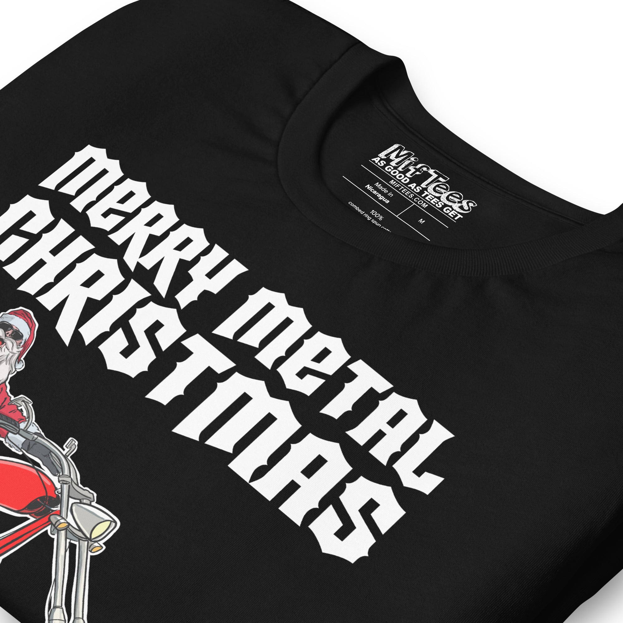 Santa Claus Merry Metal Christmas t-shirt