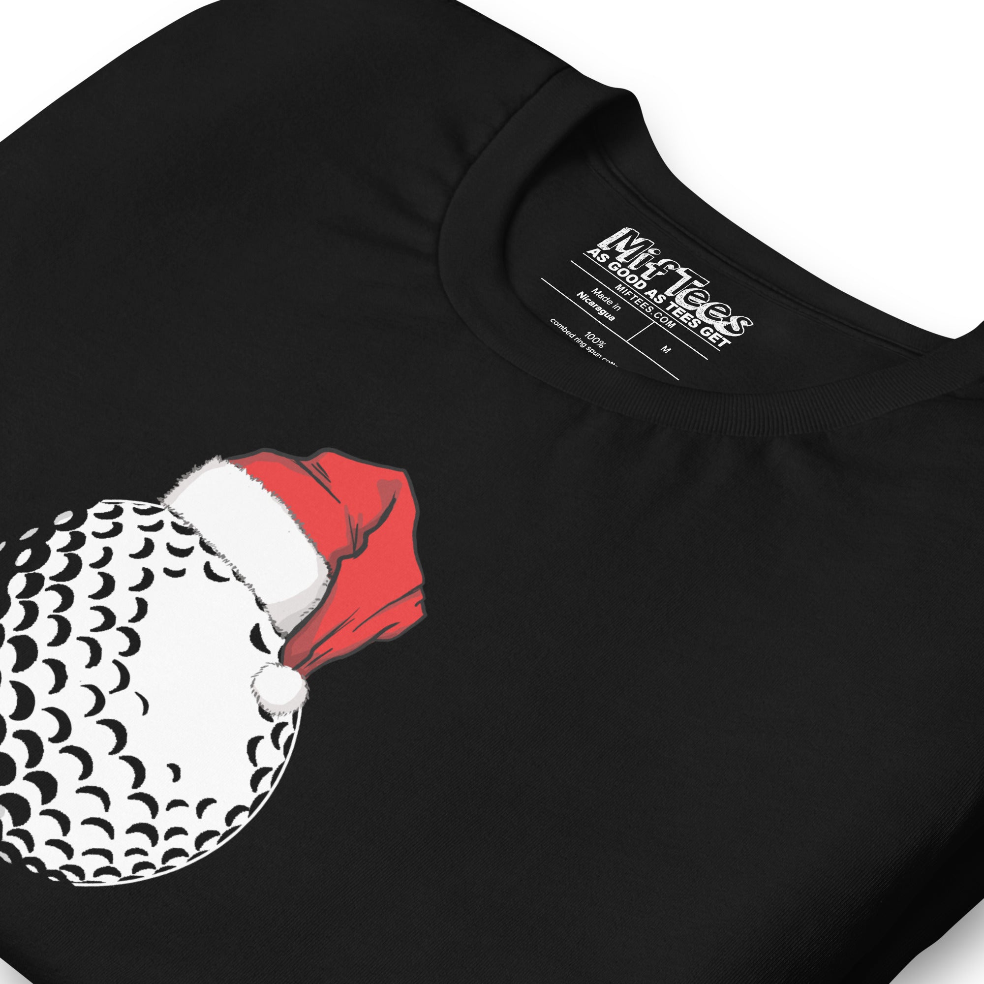 Golf Ball with Santa Hat t-shirt