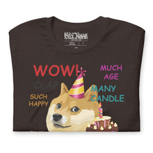 Load image into Gallery viewer, Birthday Doge Meme  t-shirt
