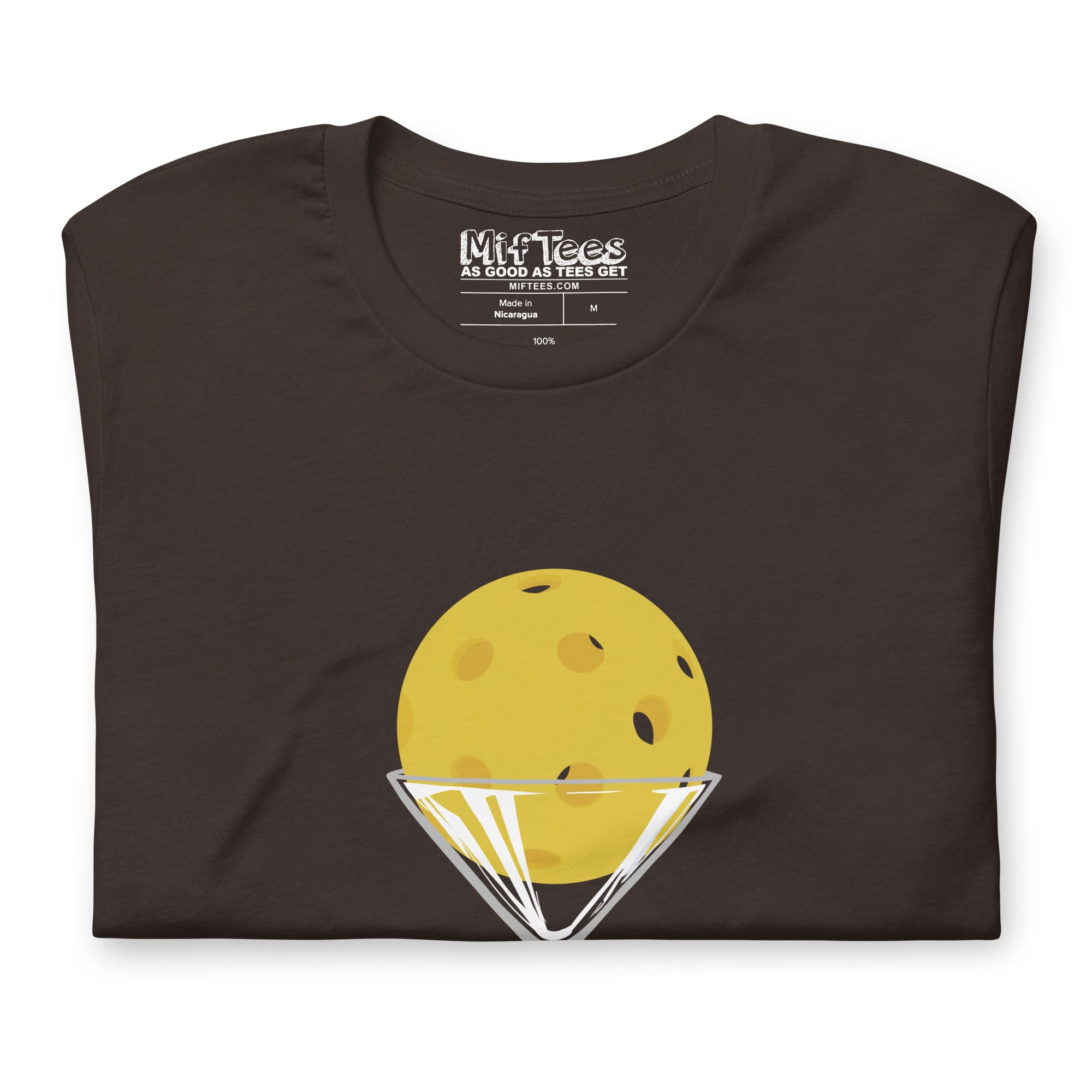 Pickleball in Martini Glass t-shirt