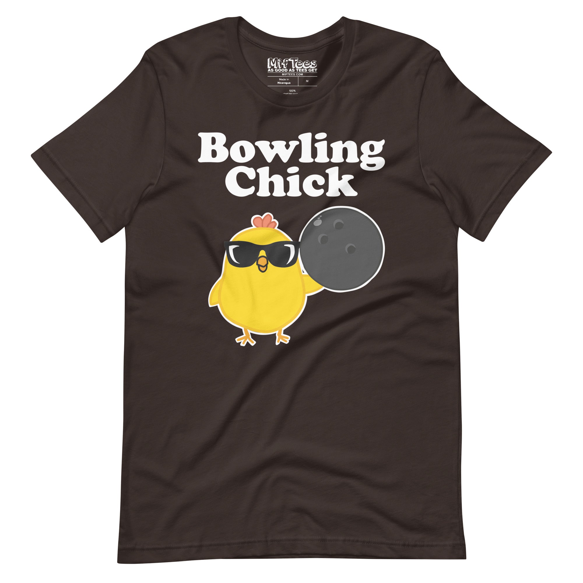 Bowling Chick with Sunglasses t-shirt