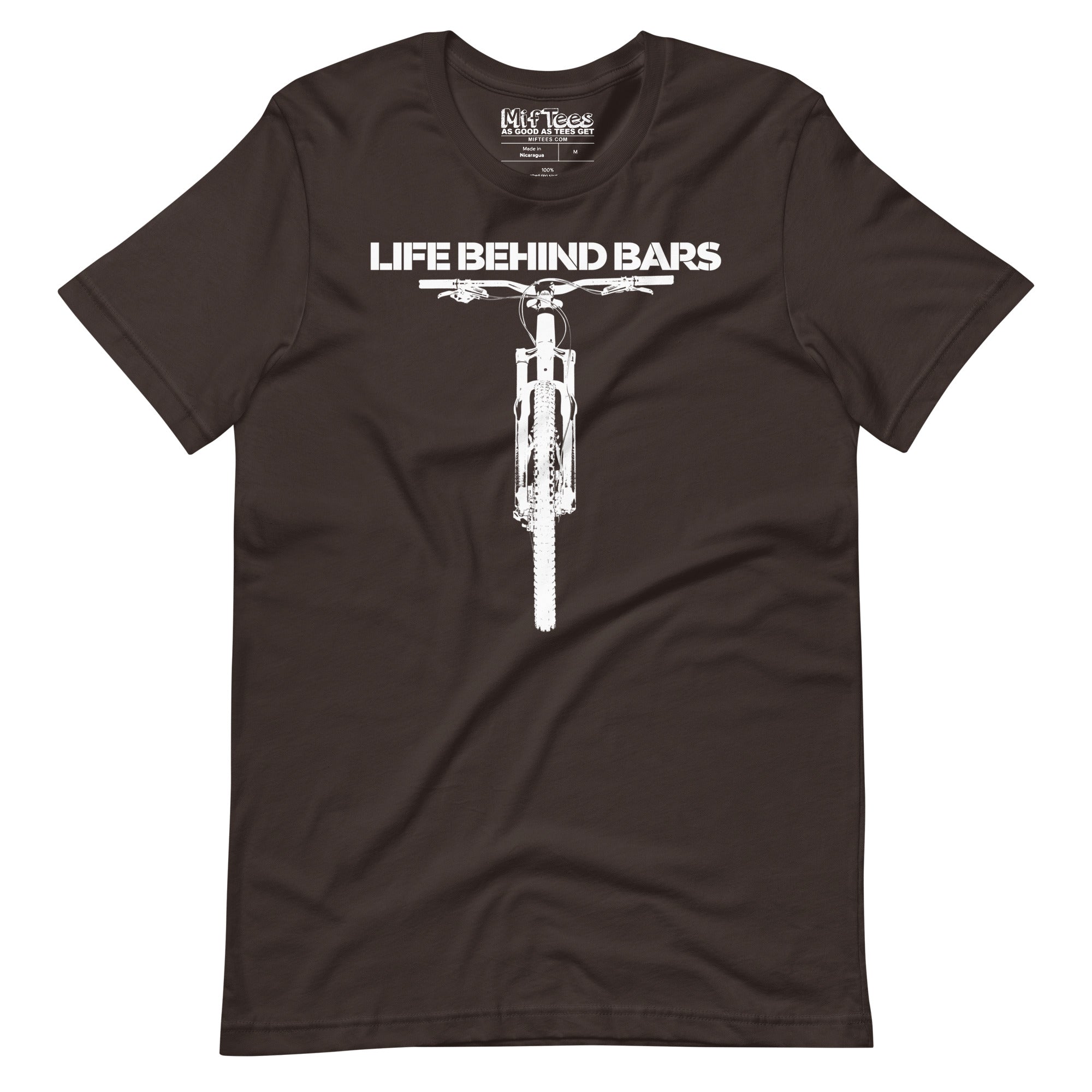 Life Behind Bars Funny MTB Mountain Bike Pun T-Shirt