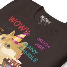 Load image into Gallery viewer, Birthday Doge Meme  t-shirt
