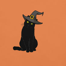 Load image into Gallery viewer, Black Cat Witch Halloween t-shirt
