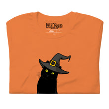 Load image into Gallery viewer, Black Cat Witch Halloween t-shirt
