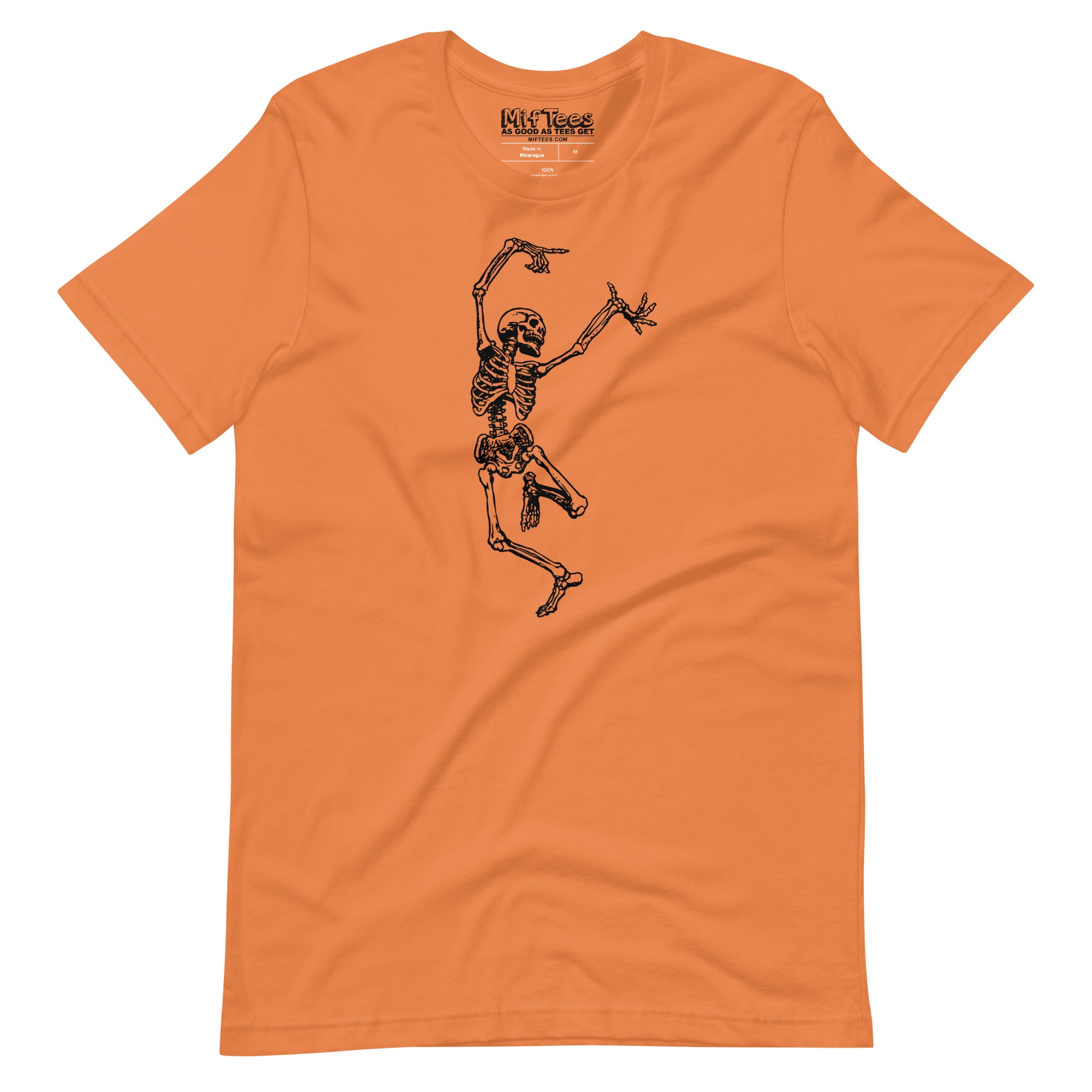 Left Dancing Skeleton Halloween T-Shirt