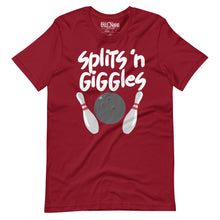 Load image into Gallery viewer, Bowling Splits and Giggles t-shirt
