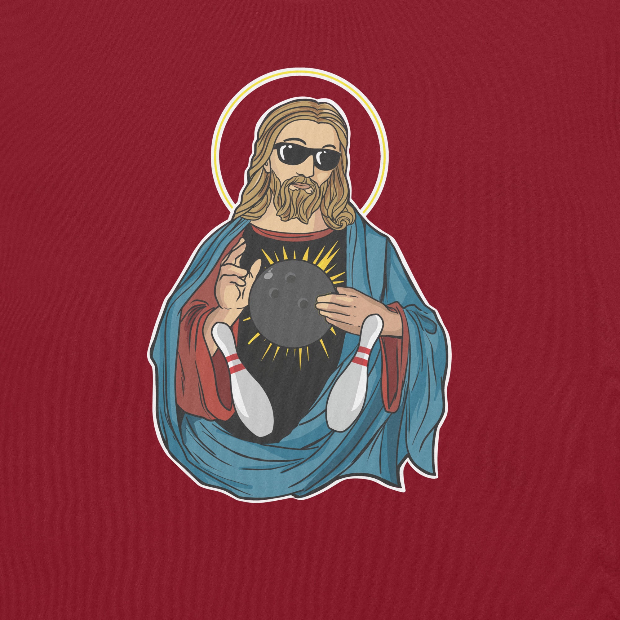 Bowling Jesus t-shirt