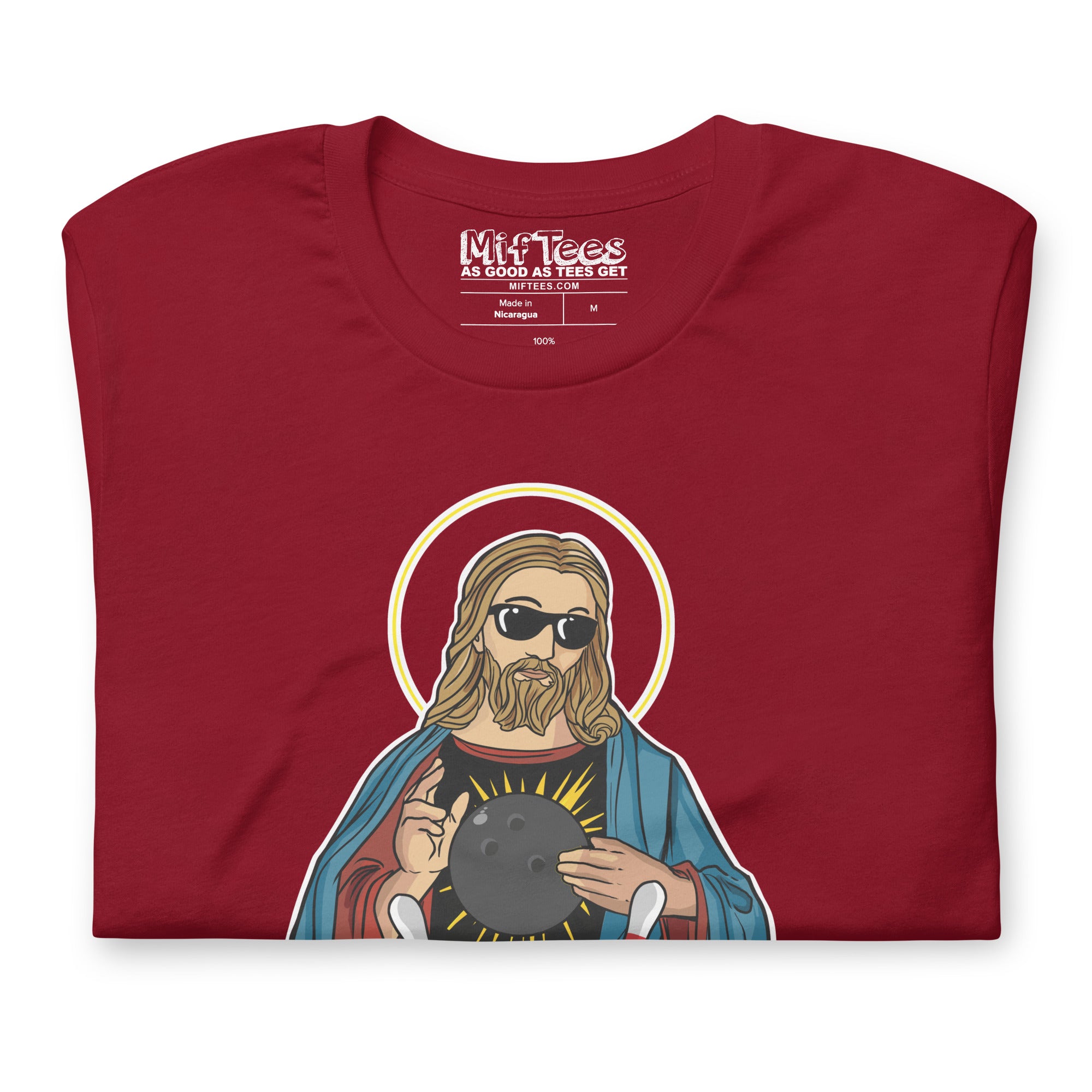 Bowling Jesus t-shirt