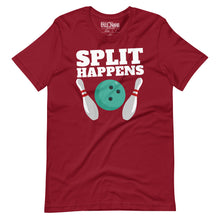 Load image into Gallery viewer, Bowling Split Happens t-shirt
