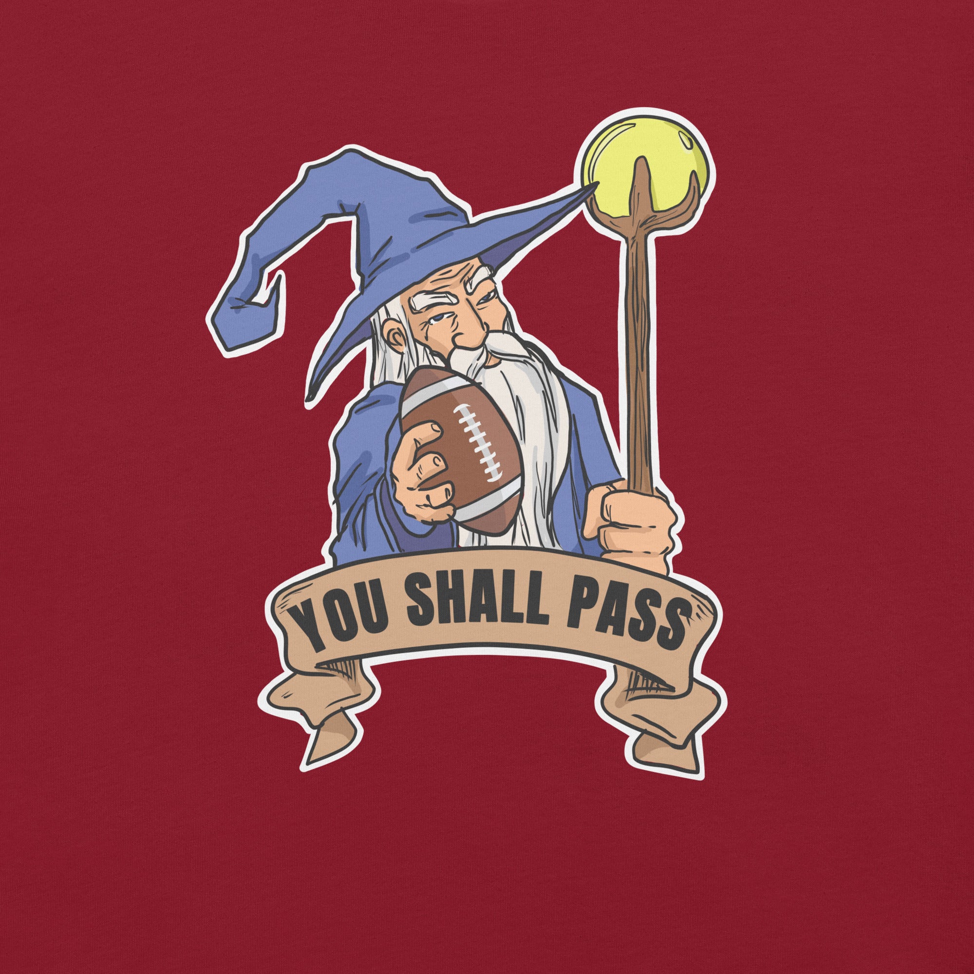 You Shall Pass Fantasy Football Wizard t-shirt