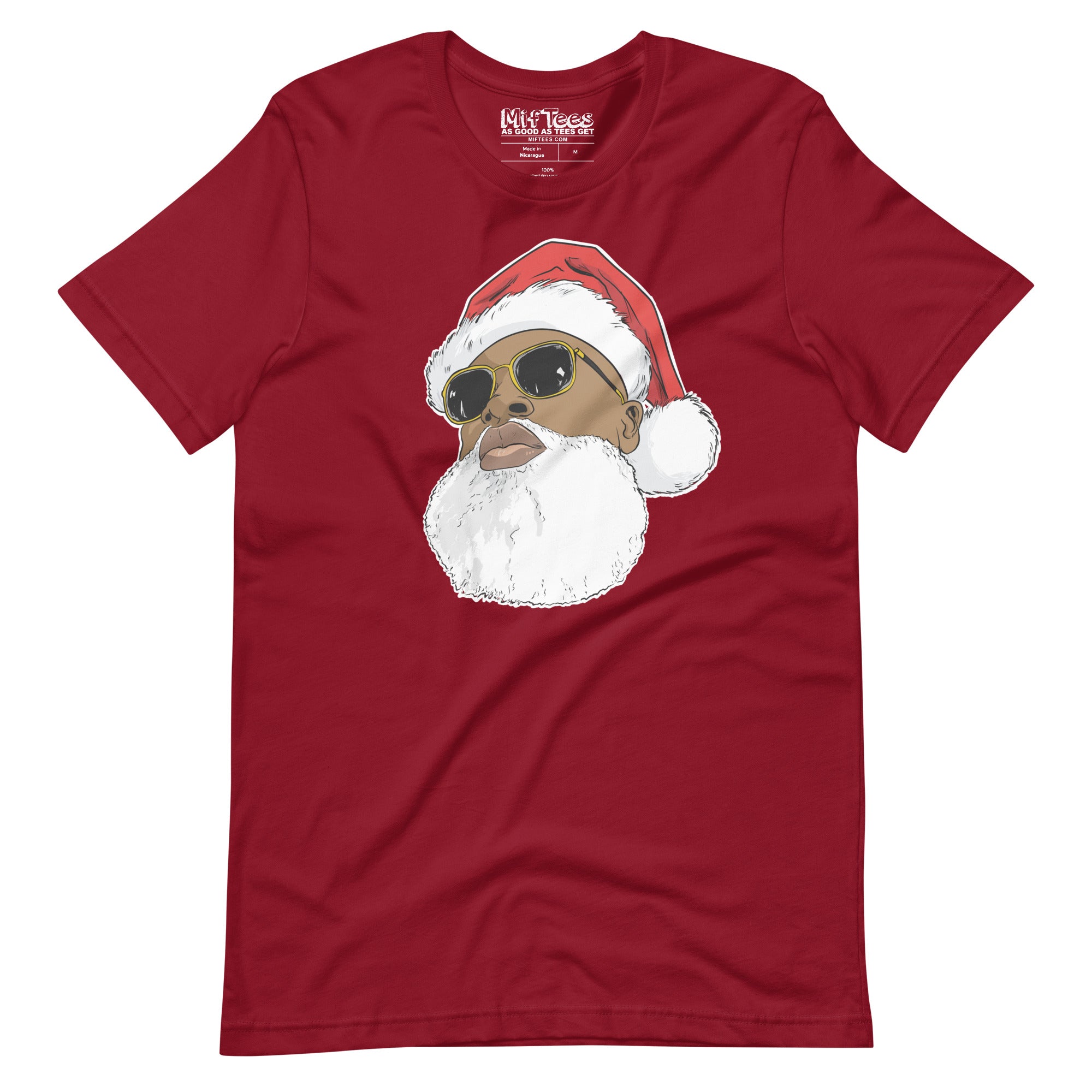 Black Santa Claus with Sunglasses t-shirt