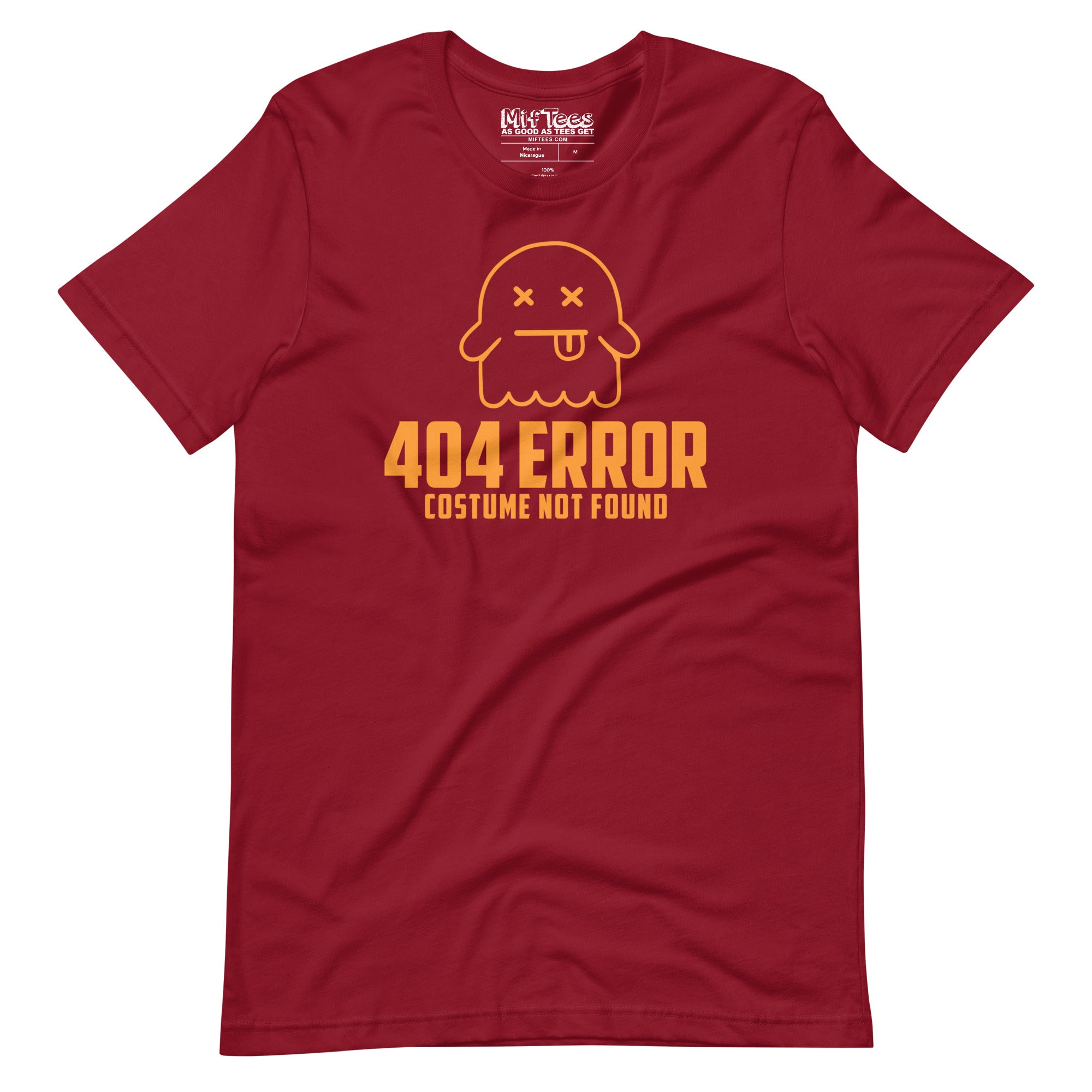 Error 404 Costume Not Found t-shirt