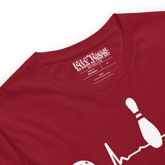 Bowling heartbeat t-shirt