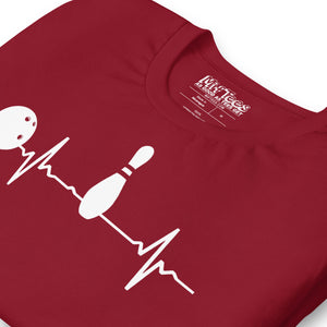 Bowling heartbeat t-shirt